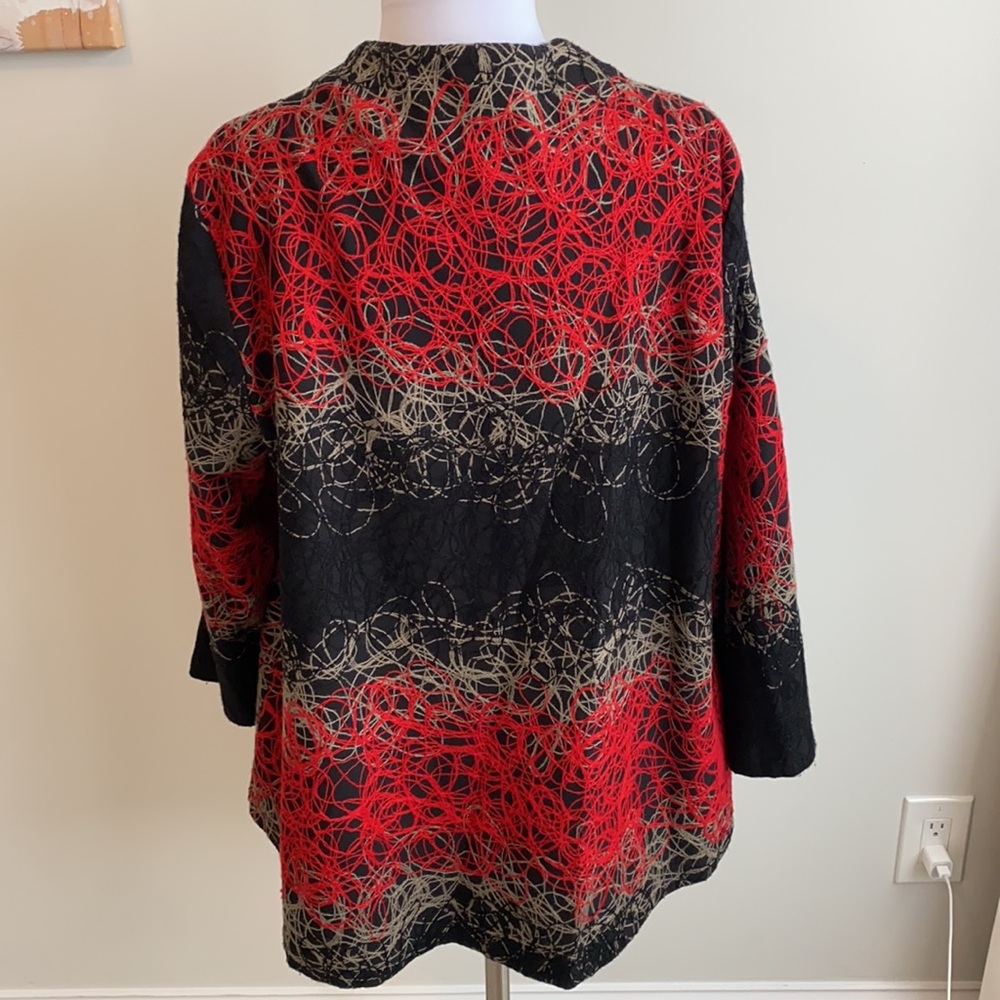 Joseph Ribkoff Single Button Knit Jacket - Picture 4 of 11
